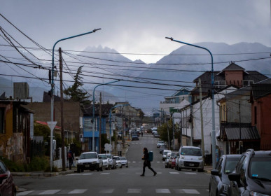 The most Southern city in the world, surrounded my mountains of Tierra del Fuego