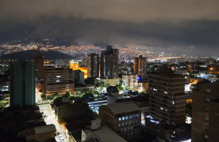 Medellin at night